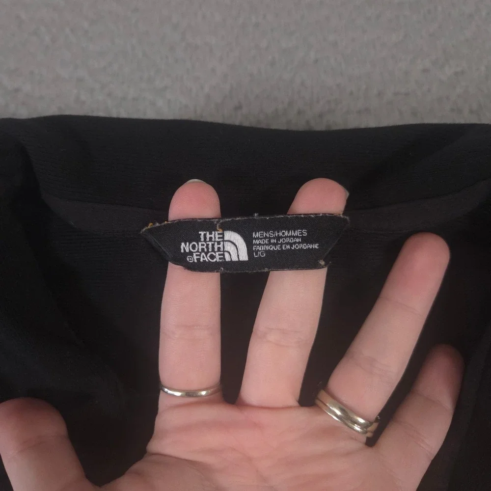 The North Face Pullover Mens Large Black Tech 1/4 Zip Fleece NetSPI Logo Active